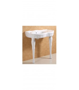  مغسلة بورسلان ابيض - 2 ارجل أوتس صيني 900 × 500 × 890 مم # 90B